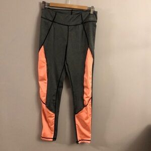 Xoxo sport workout pants. Grey and coral color